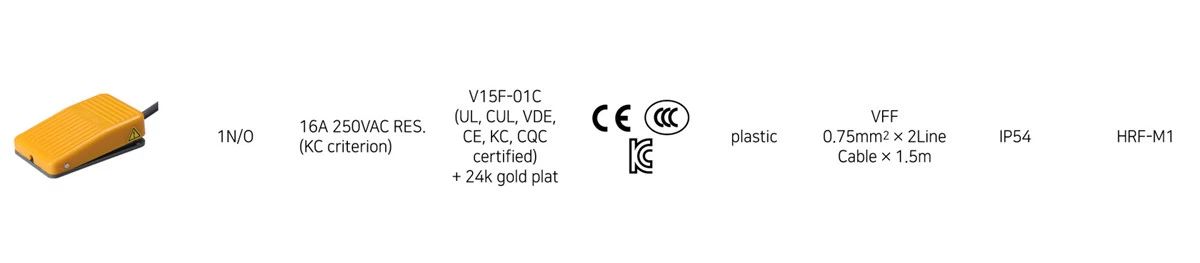 HRF-M1 Plastic Foot Switch